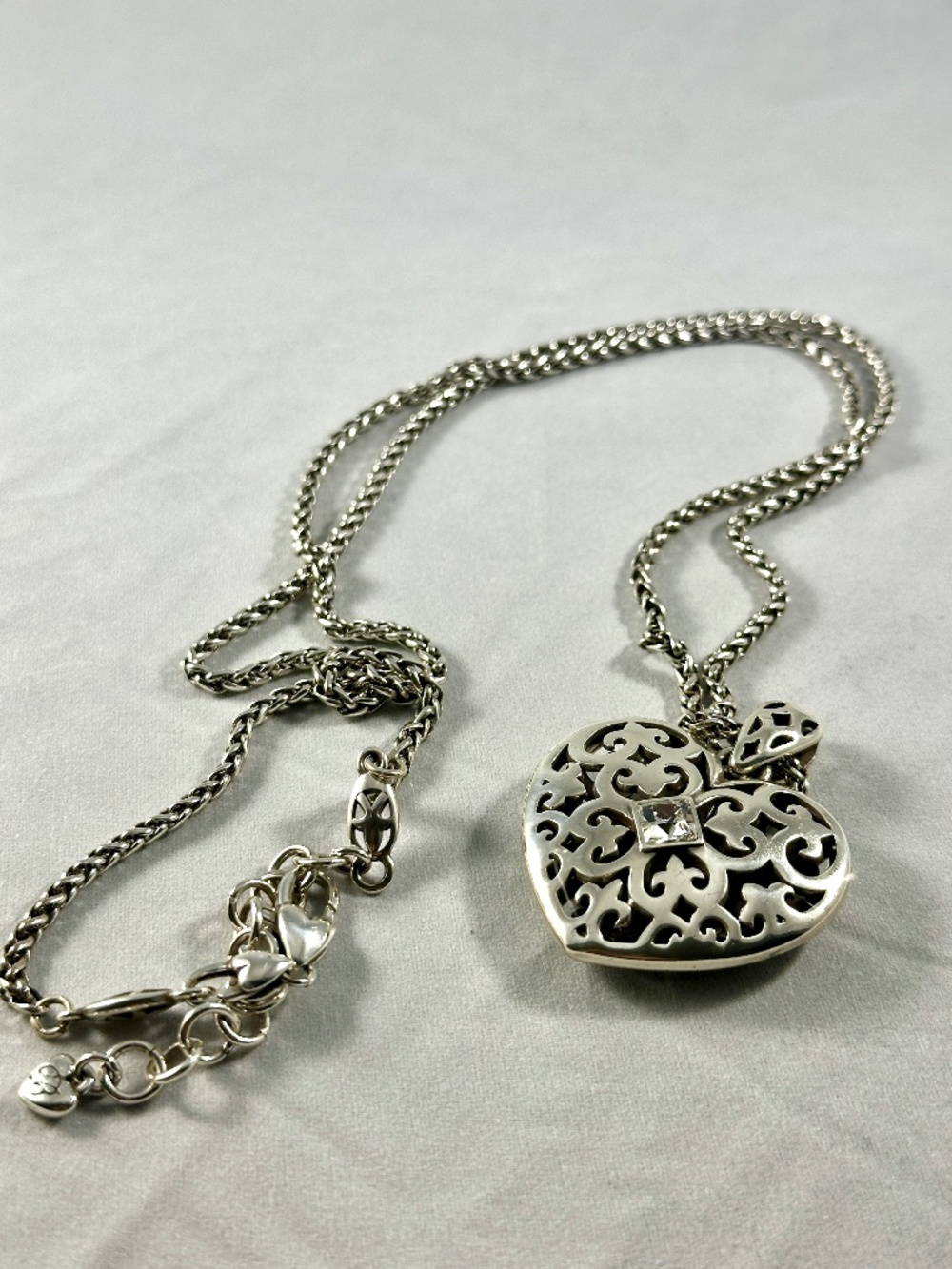 Brighton Cassandra Reversible Heart Convertible Necklace